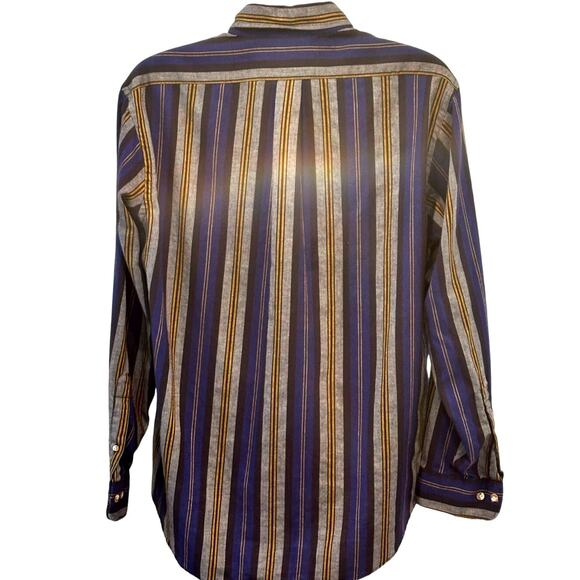 Lochlana by Hathaway Men’s Casual Long Sleeve Striped Shirt XL - Picture 2 of 8